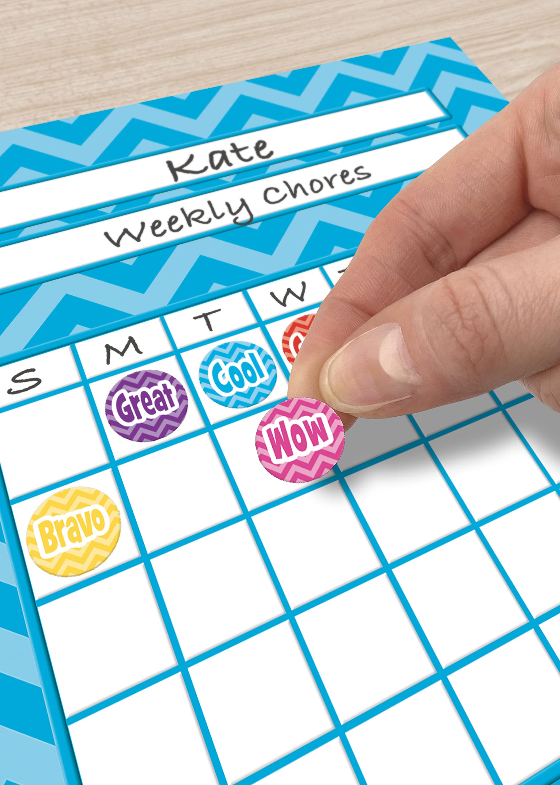 Teacher Created Resources Chevron Mini-Aufkleber