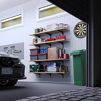 12 Inch Deep Floating Shelves, 24 X 12 Floating Shelf For Books, Rustic Wood Deep Wall Shelves For Home Storage & Display, 2" Thicked Shelves For Kitchen, Living Room, Bedroom, Rustic Brown