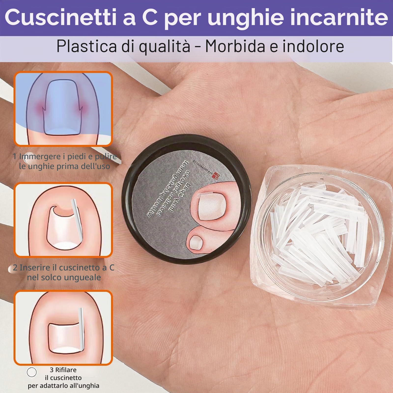 139 Pz Kit Trattamento Per Unghie Incarnite, Traspiranti Cerotti Per Unghie, Cuscinetti Di C Per Unghie Incarnite Piedi, Correzione Dell'Unghia Del Piede Incarnite Strumenti Professionali