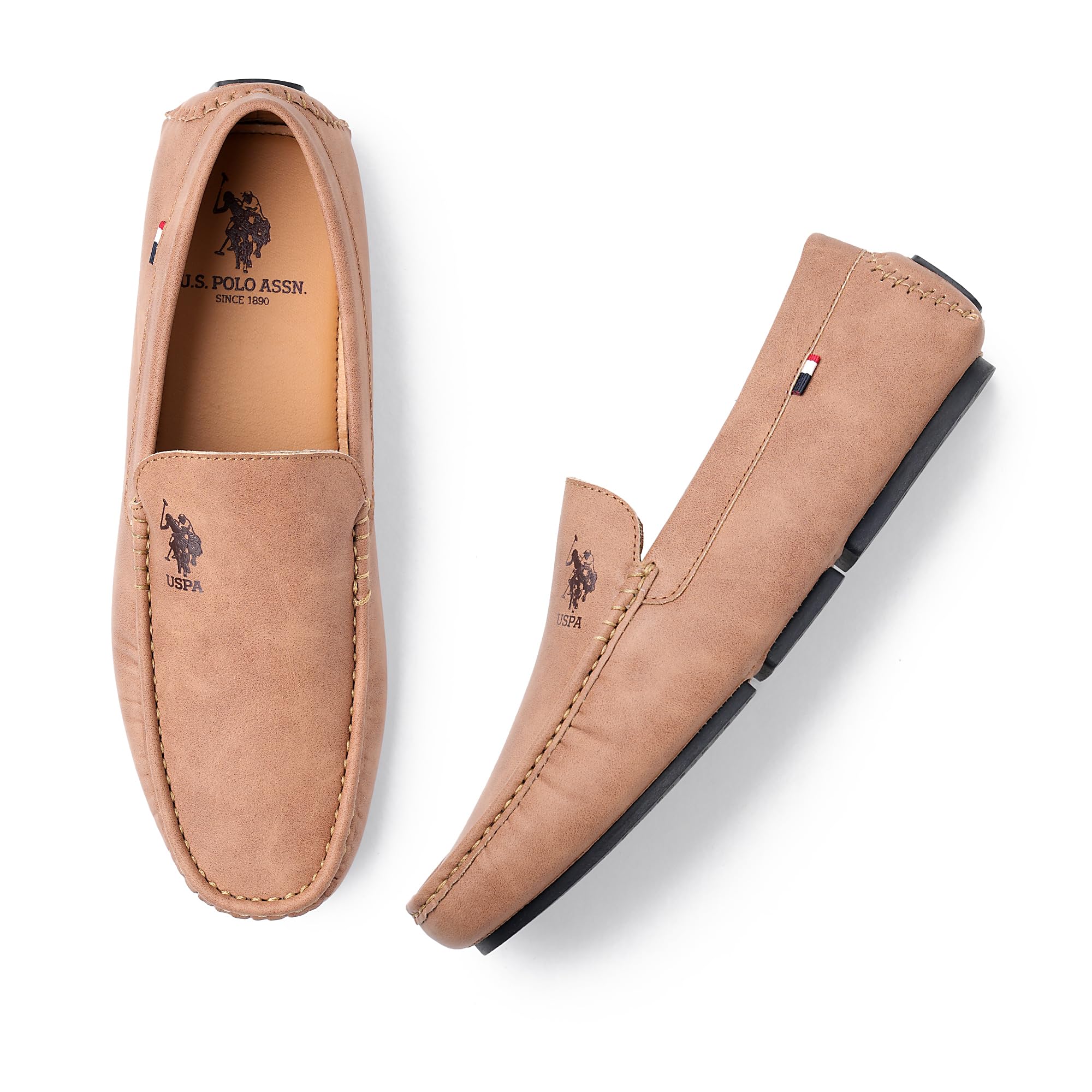 U.S. POLO ASSN. Mens Aaron 5.0 Tan Drivers - (UK8) (UK9) (2FD24920K06) (B0DG5V7H7V) Amazon Price History, Amazon Price Tracker