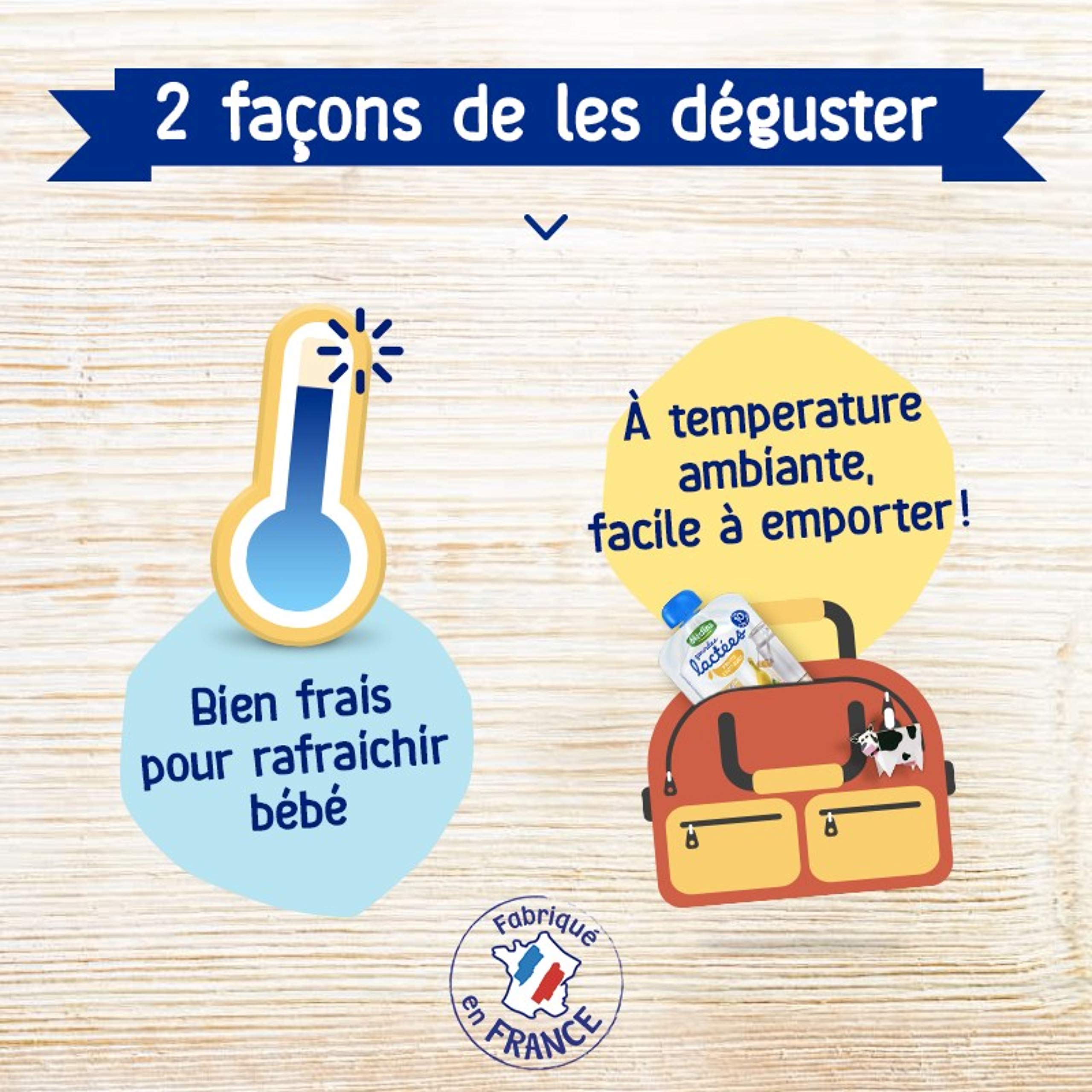Blédina - Gourdes Lactées aux Fruits - Pour Bébé dès 10 Mois, 32x85g (8x4 Variétés) ( L'emballage peut varier )