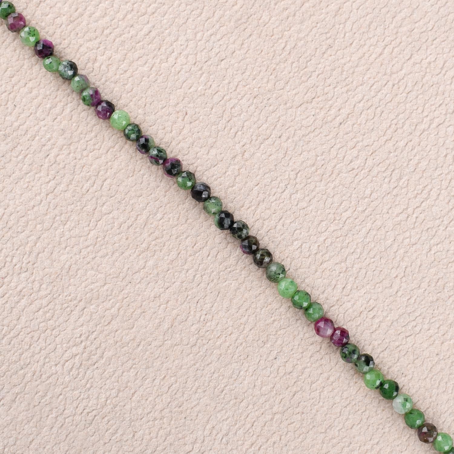 InfinityGemsArt Ruby Zoisite Beaded Bracelets For Women Jewelry, July Birthstone 925 Sterling Silver Chain 8 inch Adjustable, Charm, Birthday Gifts For Her