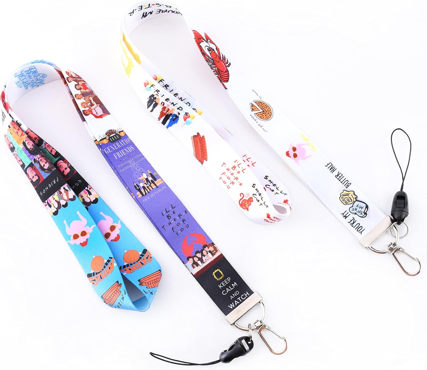 GTOTd Friends Lanyard with ID Badge Holder (2 Pack)for Keys String Wallet.Merch Friend Tv Show Gifts Party Supplies Lanyard for Teens Kids