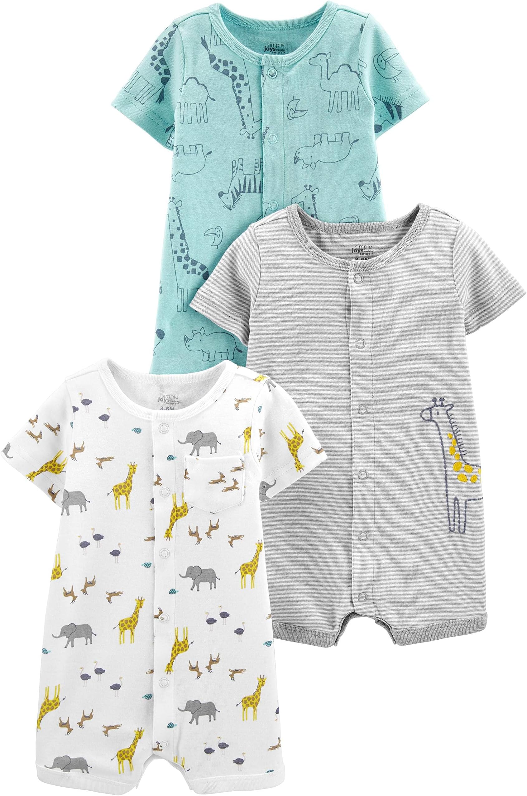 Baby 3-Pack Snap-up Rompers