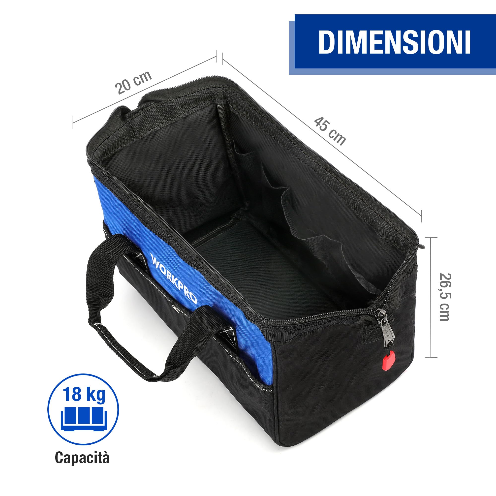 WORKPRO Borsa per attrezzi unisex
