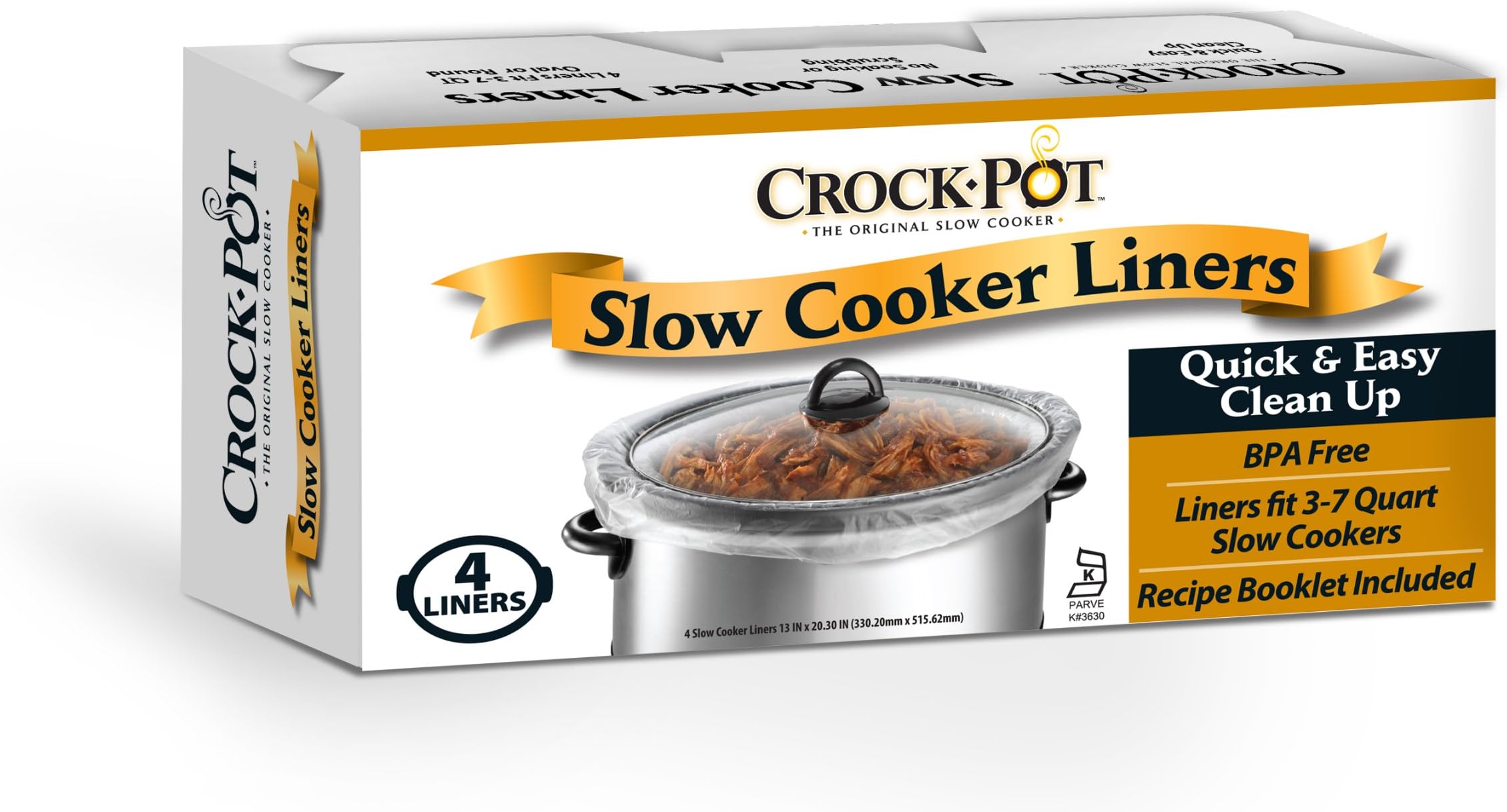 Reynolds Slow Cooker Liners, 4Count (Pack of 4) Crockpot