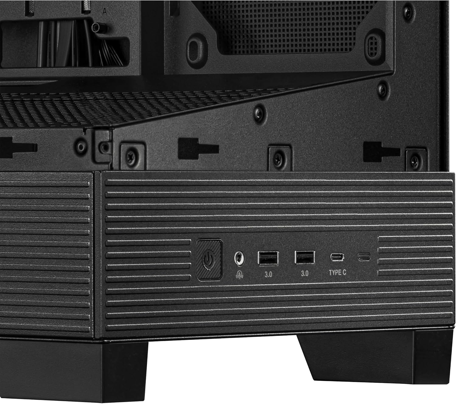 ASUS A31 Black ATX Mid-Tower Gaming Case, Dual Tempered Glass, Frameless, BTF Hidden Connectors, 360 AIO Support, Angled Base, ARGB, Optimized Airflow, Seamless Cable Management ATX|TG A31|BTF|Black