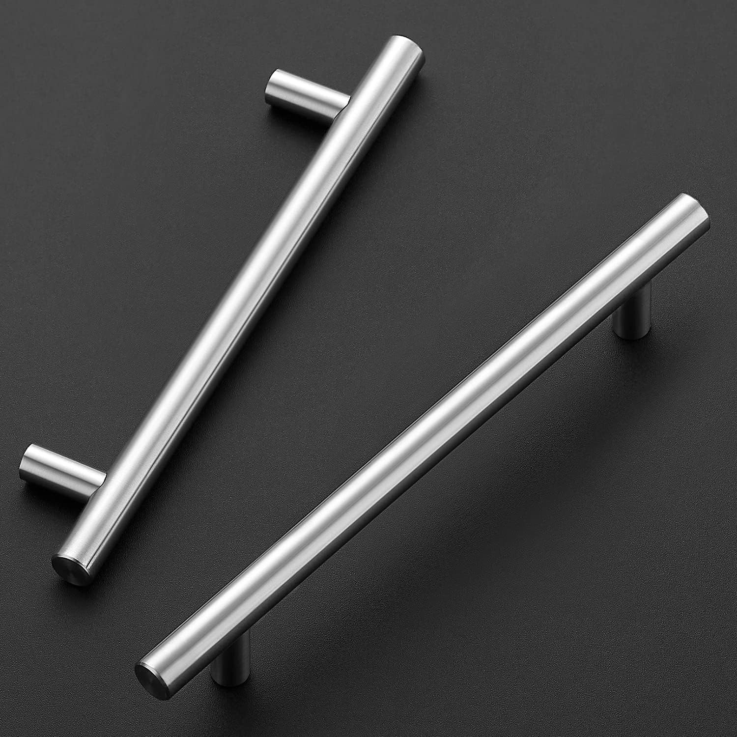 Home Expert 30 Pack 5 Inch Brushed Nickel Cabinet Handles Cabinet Pulls Nickel Dresser Drawer Pulls Stainless Steel Kitchen Cabinet Handles Silver 7-3/8 Inch Overall Length