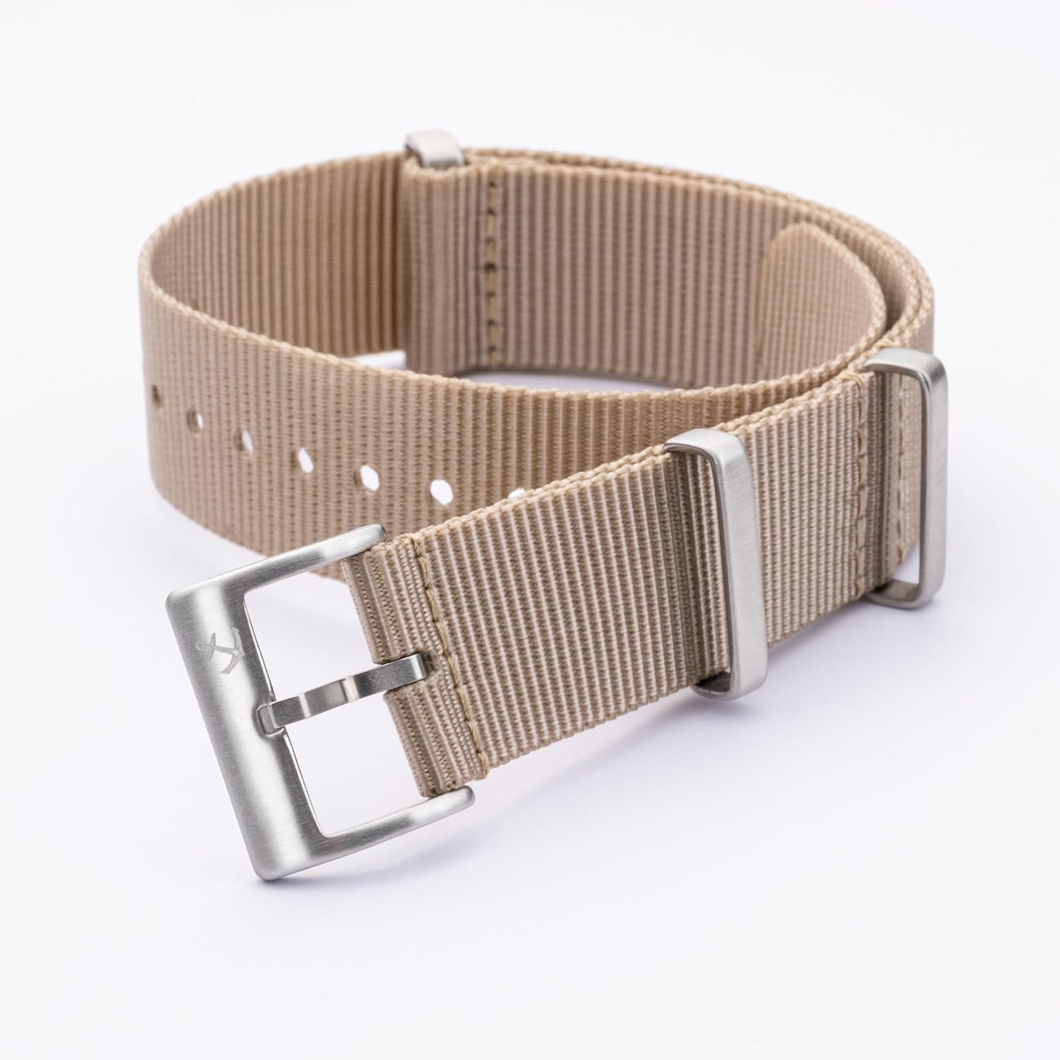 Anchor Strap Co | Standard Nylon Watch Strap | Military-Grade Durable Band | Stainless Steel Hardware | Waterproof | Adjustable Fit for 5.75–8.5in Wrists