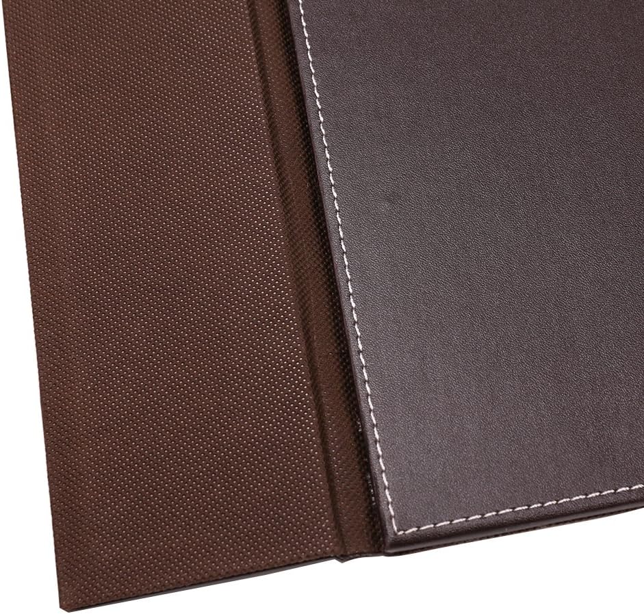 SumacLife Executive Modern Large Matte Coffee Brown Leather Laptop Mat Office Desk Pad 34" x 20" with Lifting Side Rails for Blotter Paper : Office Products