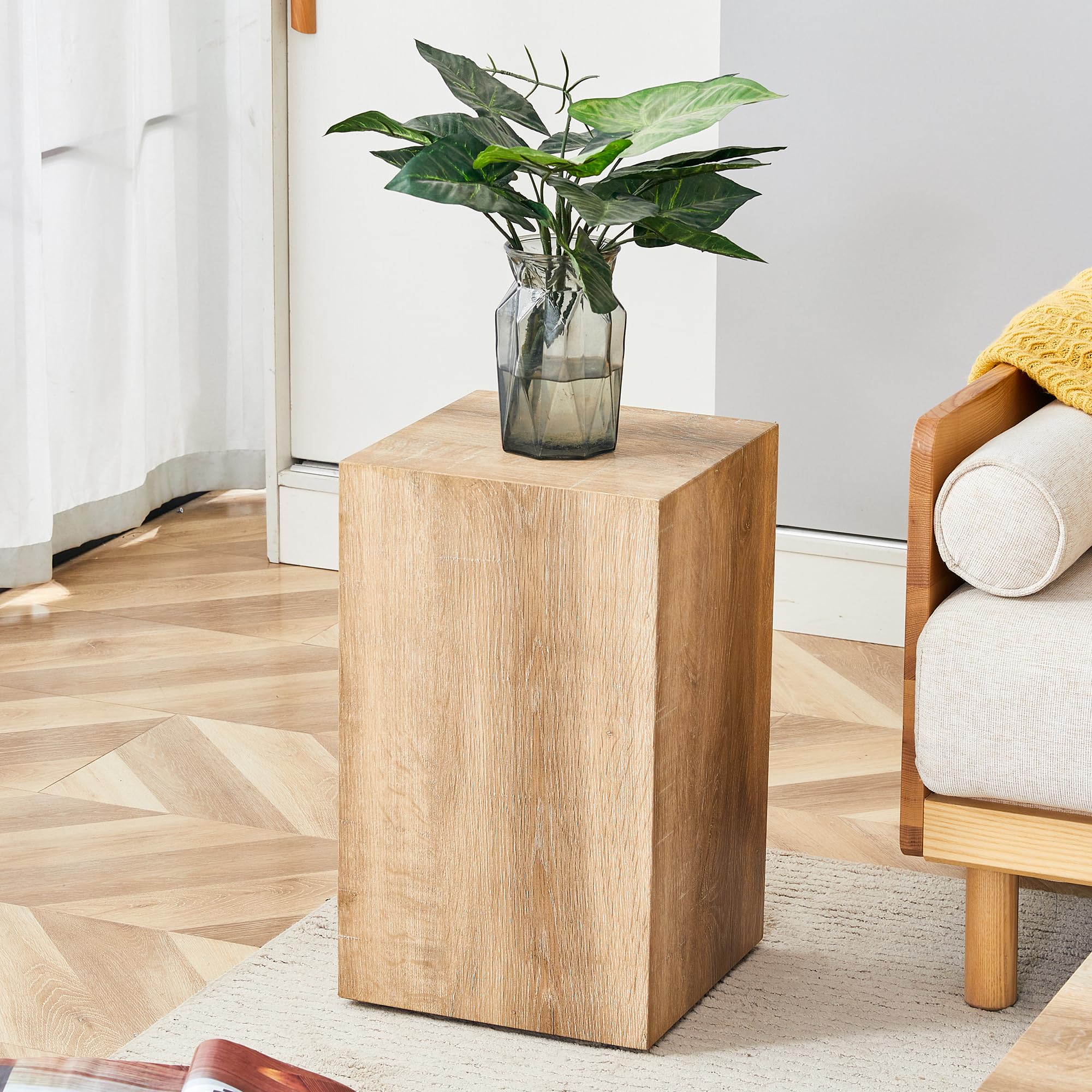 Elevate Your Living Space with This Modern MDF Coffee Table That showcases Smooth, Light Wood Color Texture Patterns. It is characterized by Stylish Design.12 * 12 * 19.6
