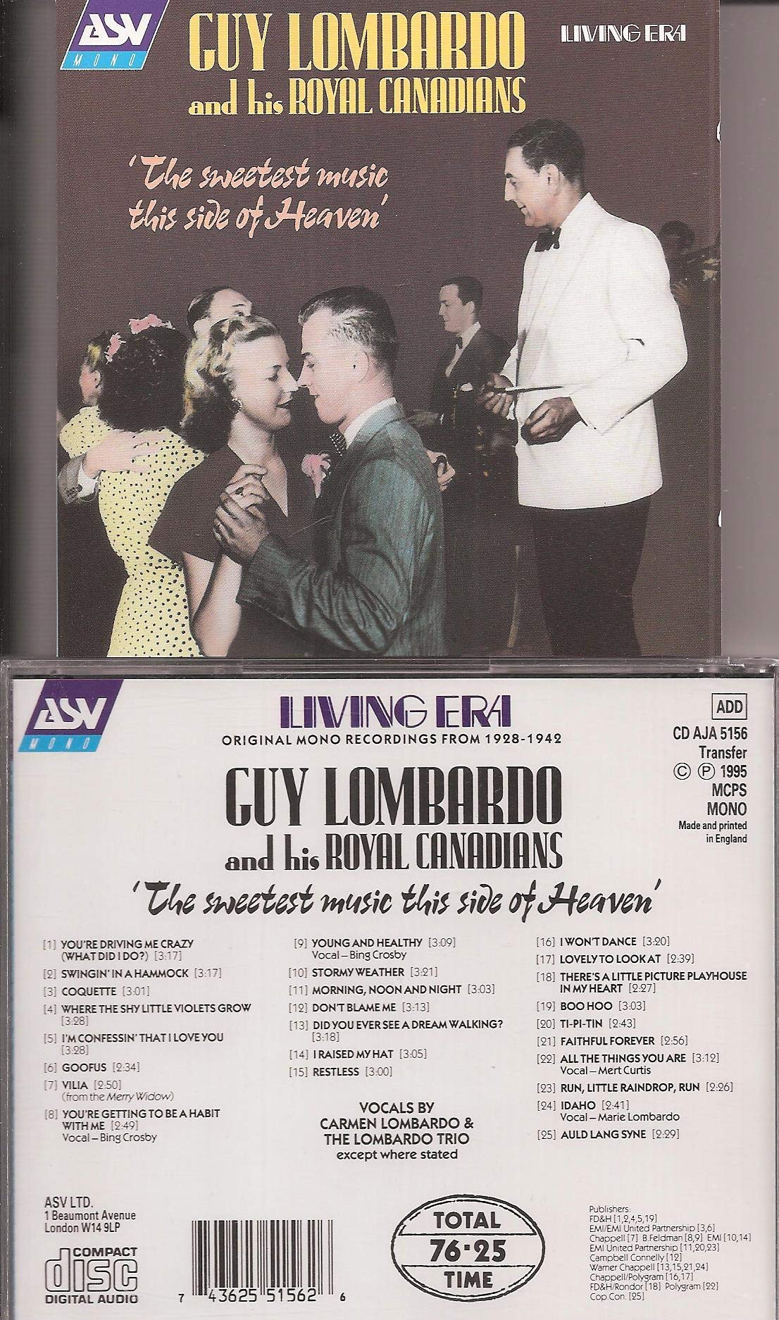Sweetest Music This Side of Heaven [Audio CD] Lombardo, Guy