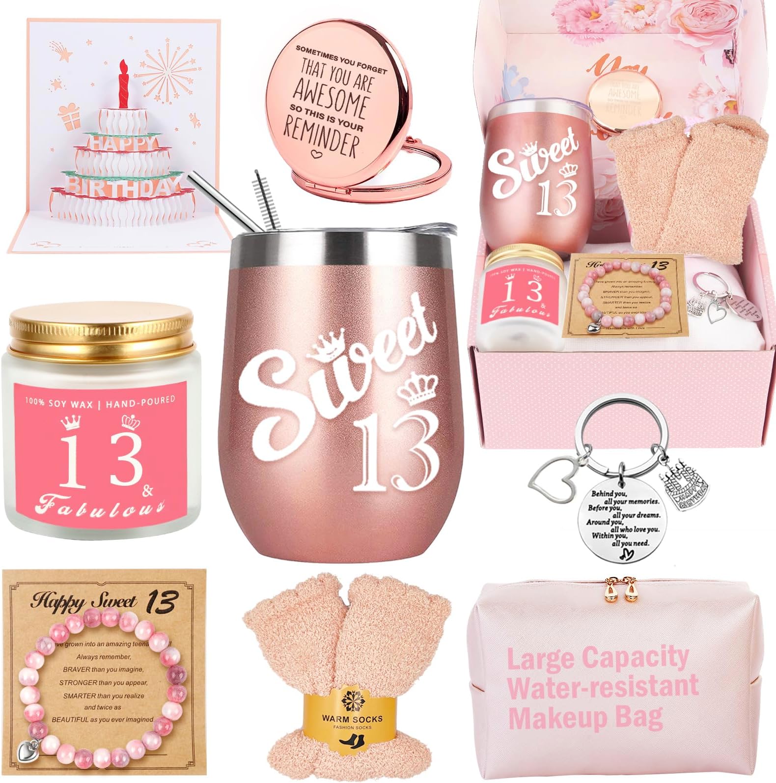 Awfrky 13th Birthday Gifts for Girls, Gifts for 13 Year Old Girls, Best Birthday Gift Ideas for Teen Girl Daughter, Niece, Granddaughter, Sister Her