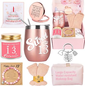 Awfrky 13th Birthday Gifts for Girls, Gifts for 13 Year Old Girls, Best Birthday Gift Ideas for Teen Girl Daughter, Niece, Granddaughter, Sister Her