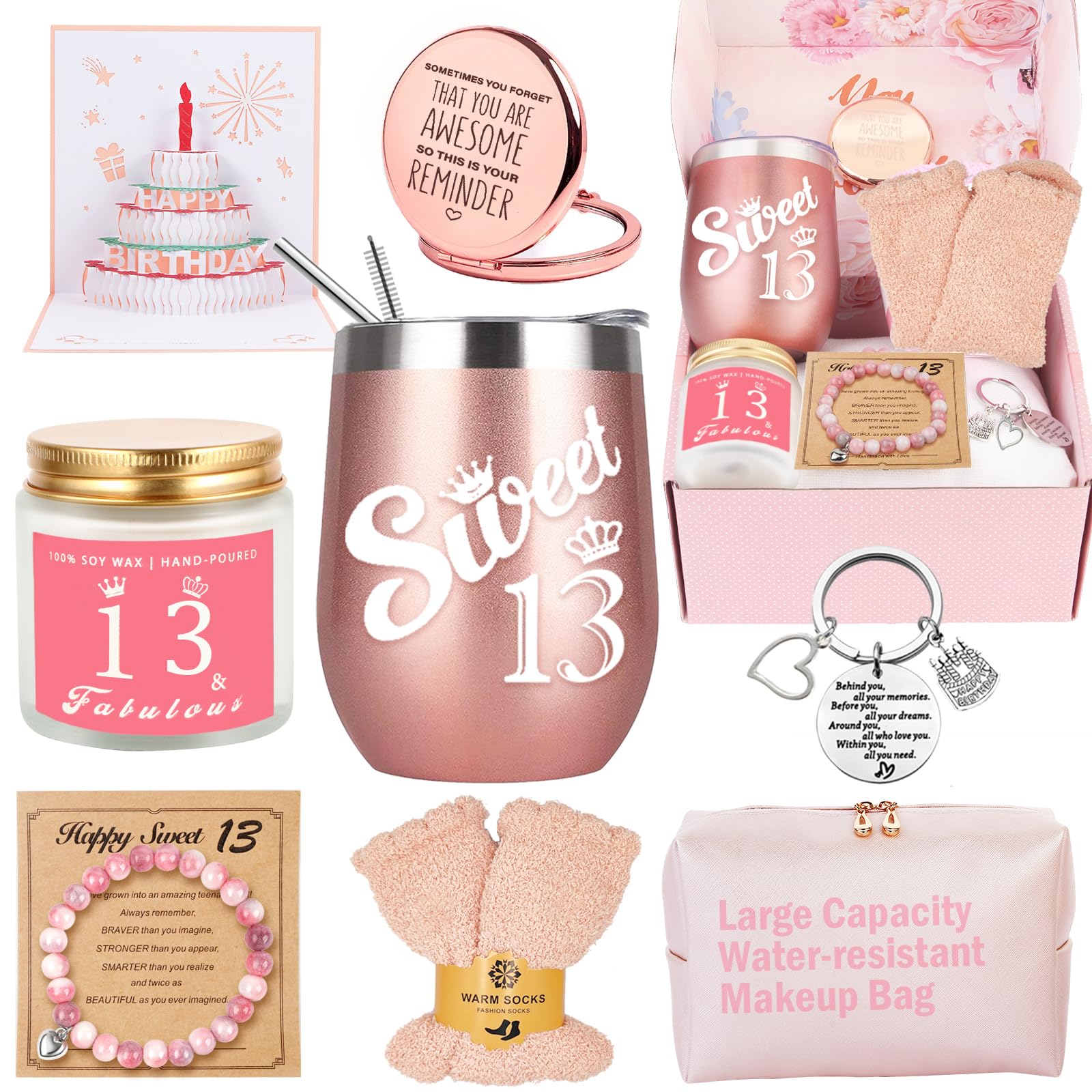 13th Birthday Gifts for Girls, Gifts for 13 Year Old Girls, Best Birthday Gift Ideas for Teen Girl Daughter, Niece, Granddaughter, Sister Her