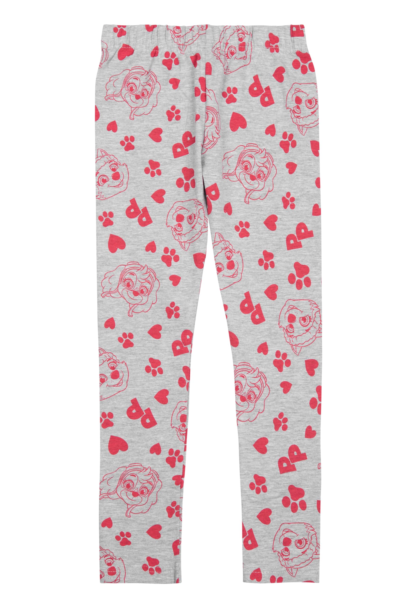 United Labels Girls Grey/Red Paw Patrol Leggings For - Skye Kids Leggins Pants Sports Pants 110-116