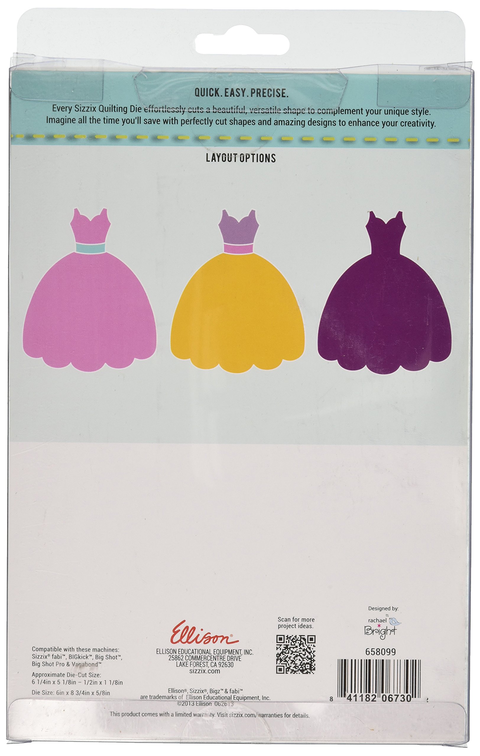 sizzix dress die cut Sizzix die cut dress pattern paper tutorial