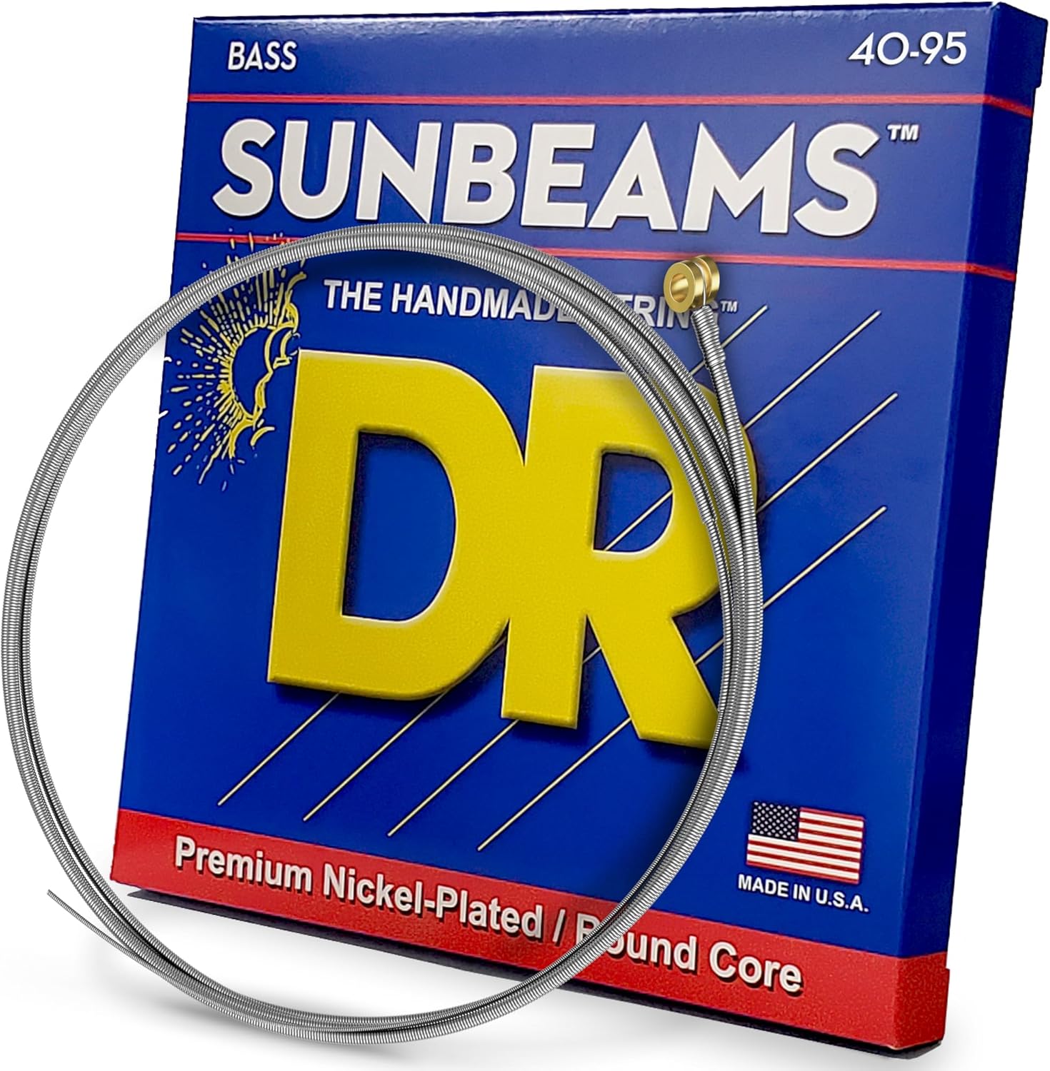 DR Strings Sunbeam Round Core Bass Lite - Lite