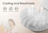 Vista 4 de Almohada de embarazo para dormir, almohada de espuma viscoelástica para dormir de lado, almohada de maternidad para espalda, vientre, caderas