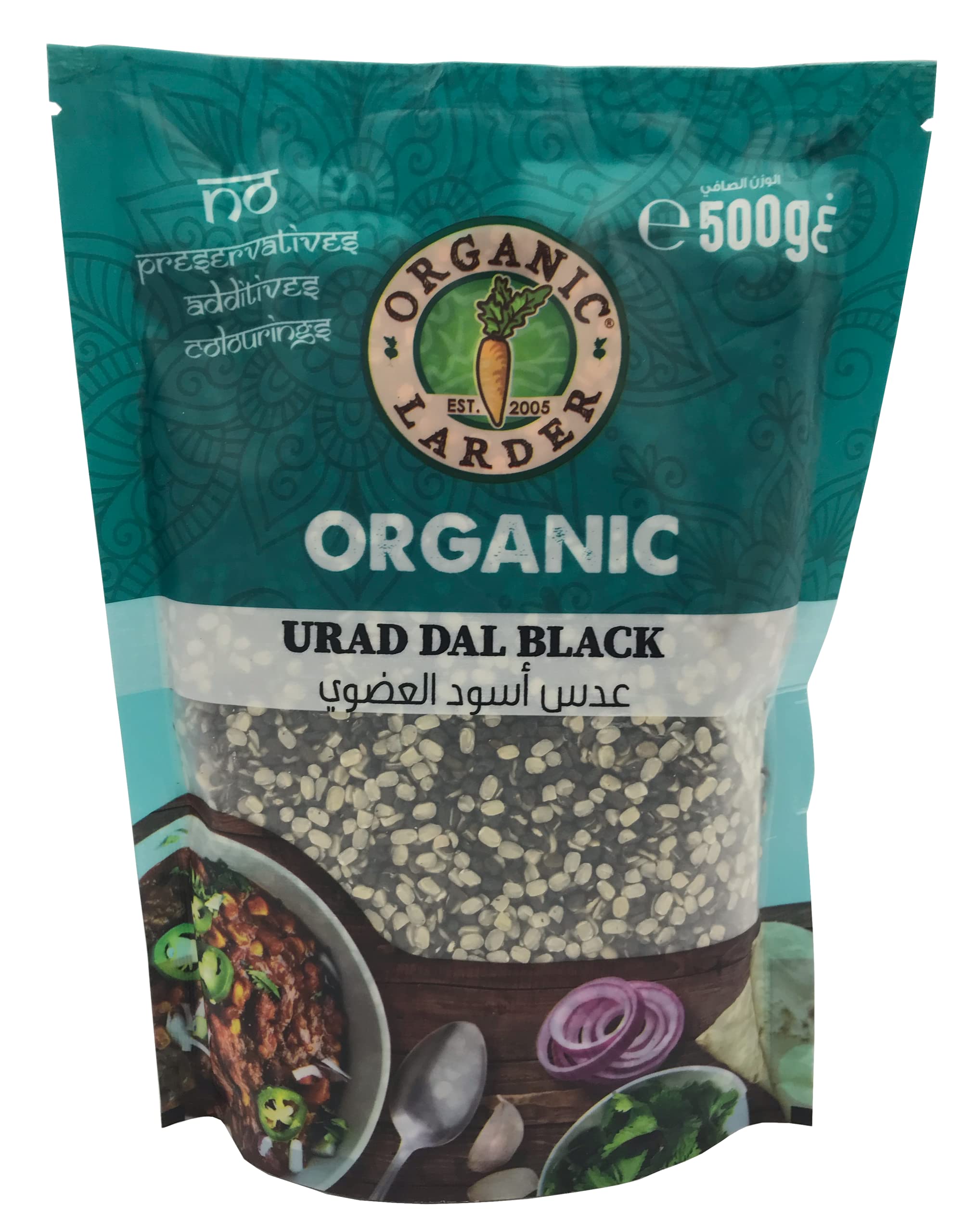 ORGANIC LARDER URAD DAL BLACK 500G