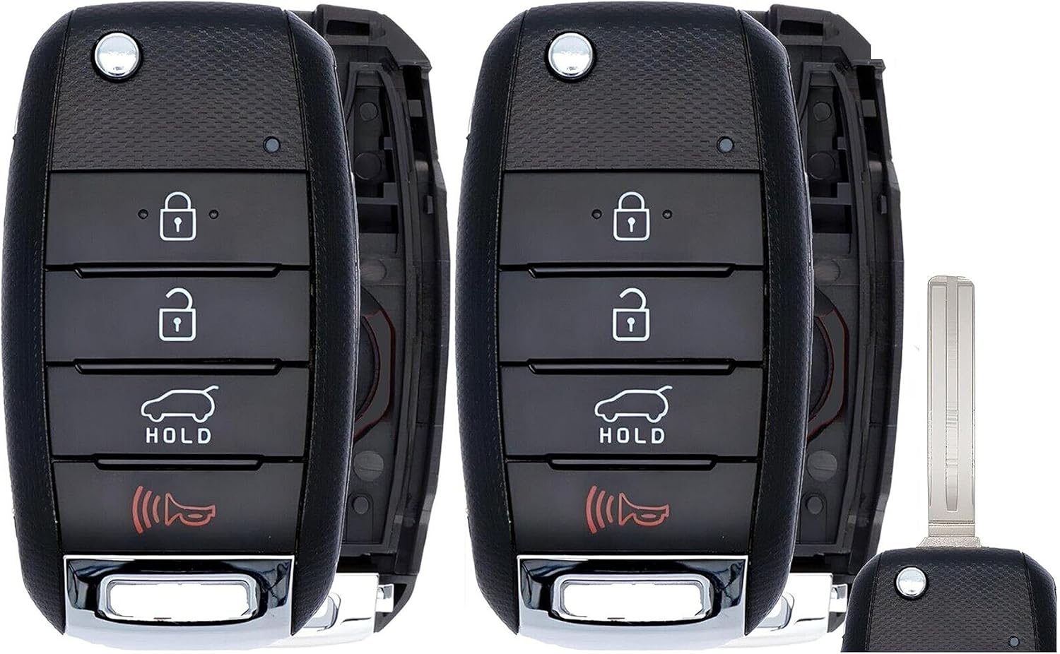 2X New Replacement Key Fob Remote Shell / CASE Compatible with & Fit for Kia Vehicles. - MPN TQ8-RKE-3F05-03 (NO Electronics or Chip Inside)