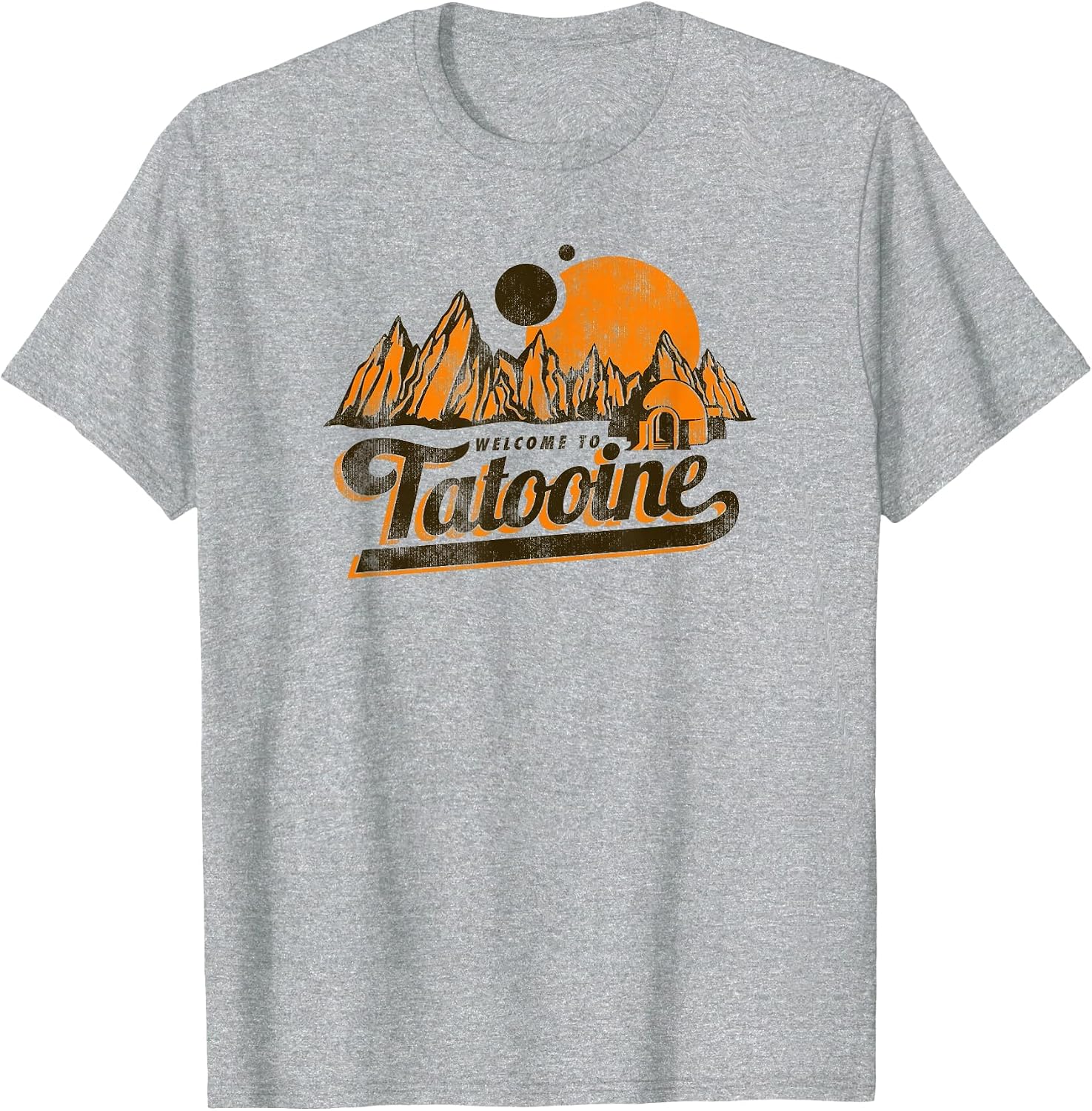 Star Wars Classic Welcome To Tatooine Landscape Distressed T-Shirt image 5