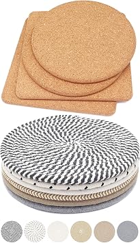 Silicone Round White Heat Resistant Trivets
