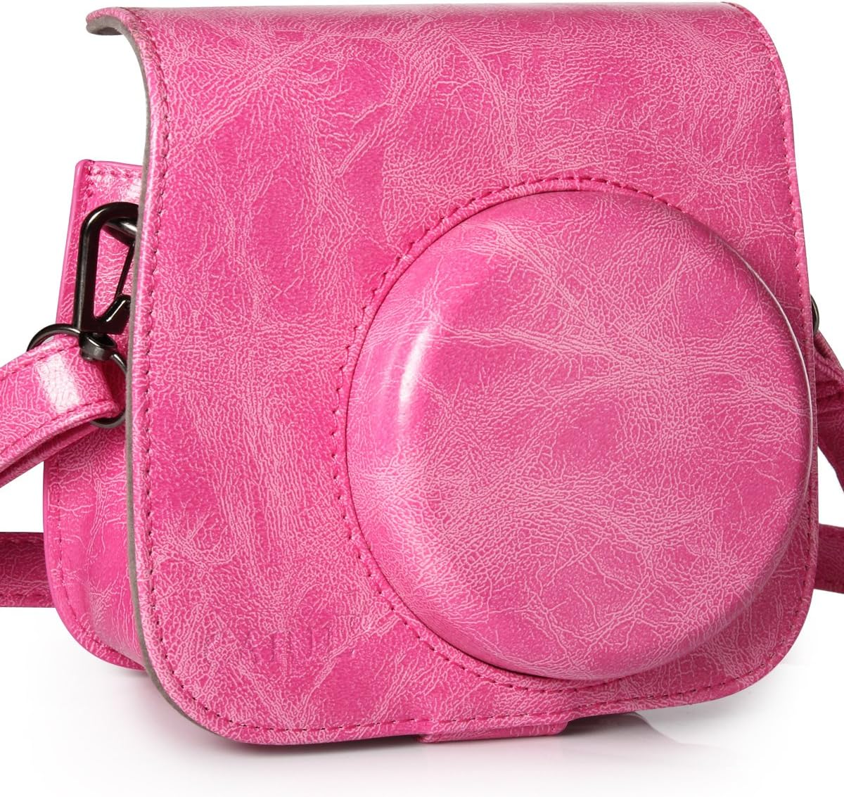 CAIUL Compatible Mini 8 Groovy Camera Case Bag for Fujifilm Instax Mini 8 8+ 9 Camera - Rose Red