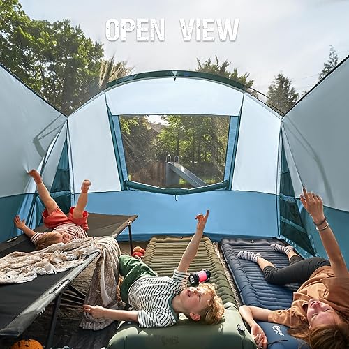 Miniatura 7 de PORTAL Tienda de campaña familiar para 6810 personas con sala de pantalla, tienda de campaña grande resistente al agua con mosca de lluvia, tienda