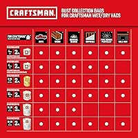 Vista 7 de CRAFTSMAN CMXEVBE17596 - Aspiradora húmeda y seca de 20 galones, 6.5 HP de potencia máxima, aspiradora de taller de servicio pesado húmeda y seca