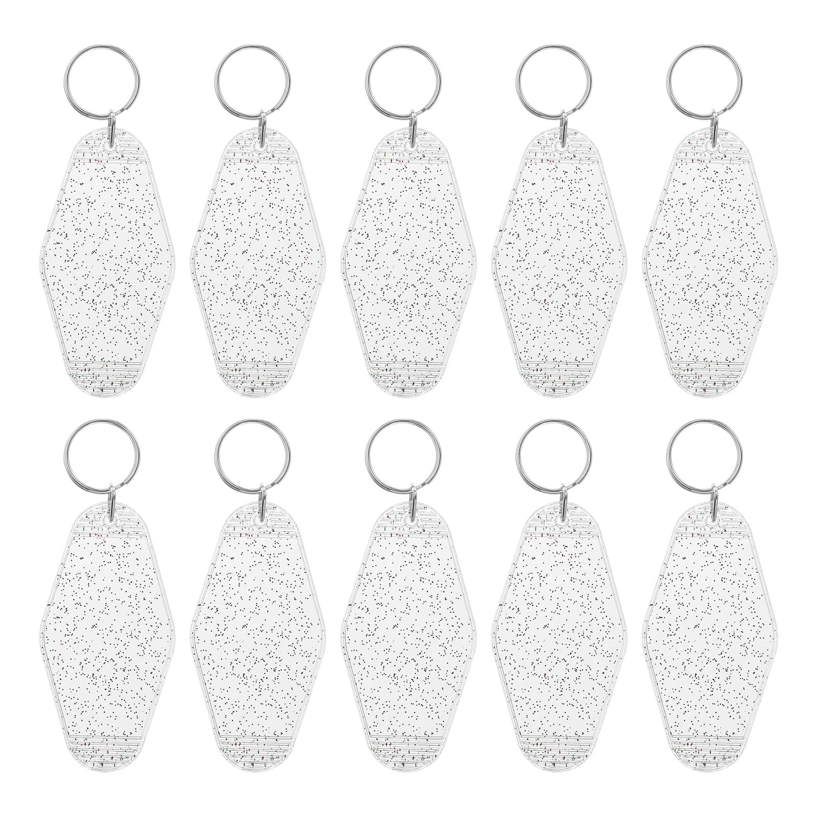 Vintage Motel Keychain, Blank Hotel Keychains Rhombus Retro Key Tag for DIY Crafts Ornament Luggage Labels with Spots