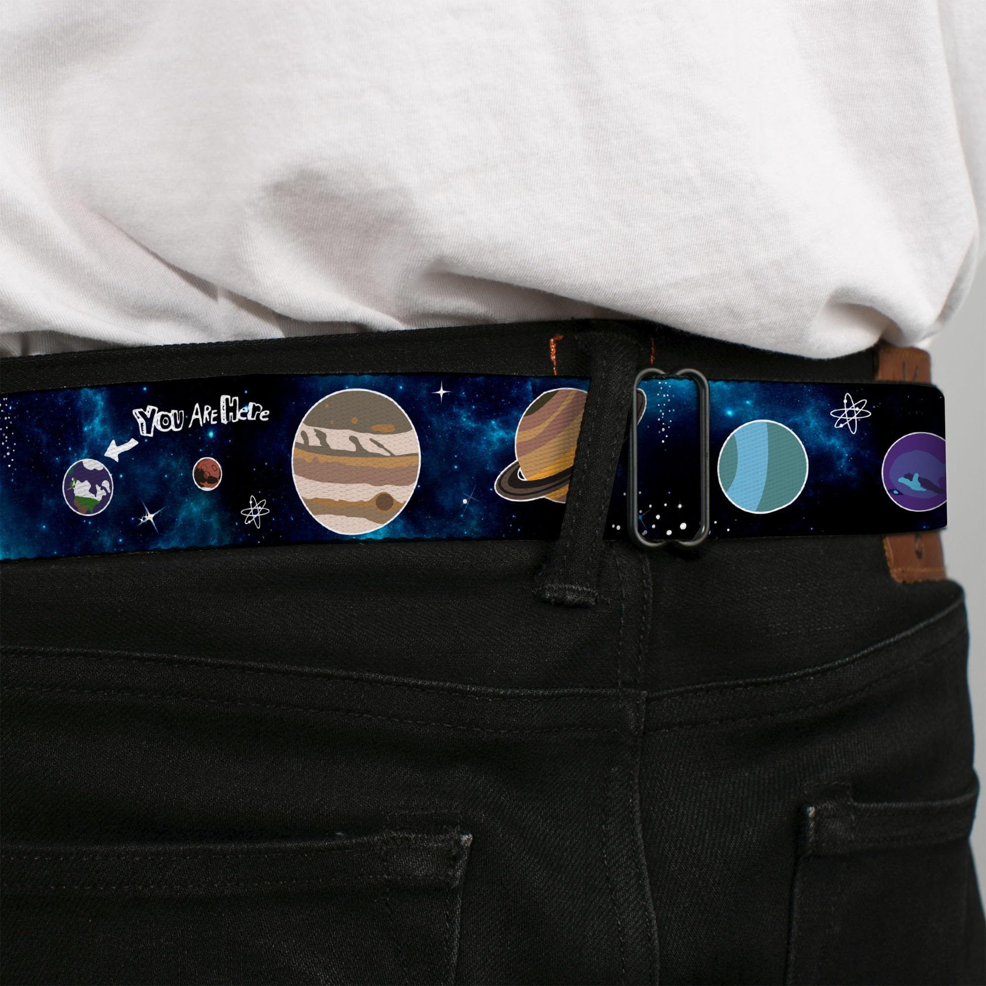 Buckle-Down Sicherheitsgurt The Big Bang Theory Planeten/Weltraum, 2,5 cm breit, 50,8-91,4 cm lang