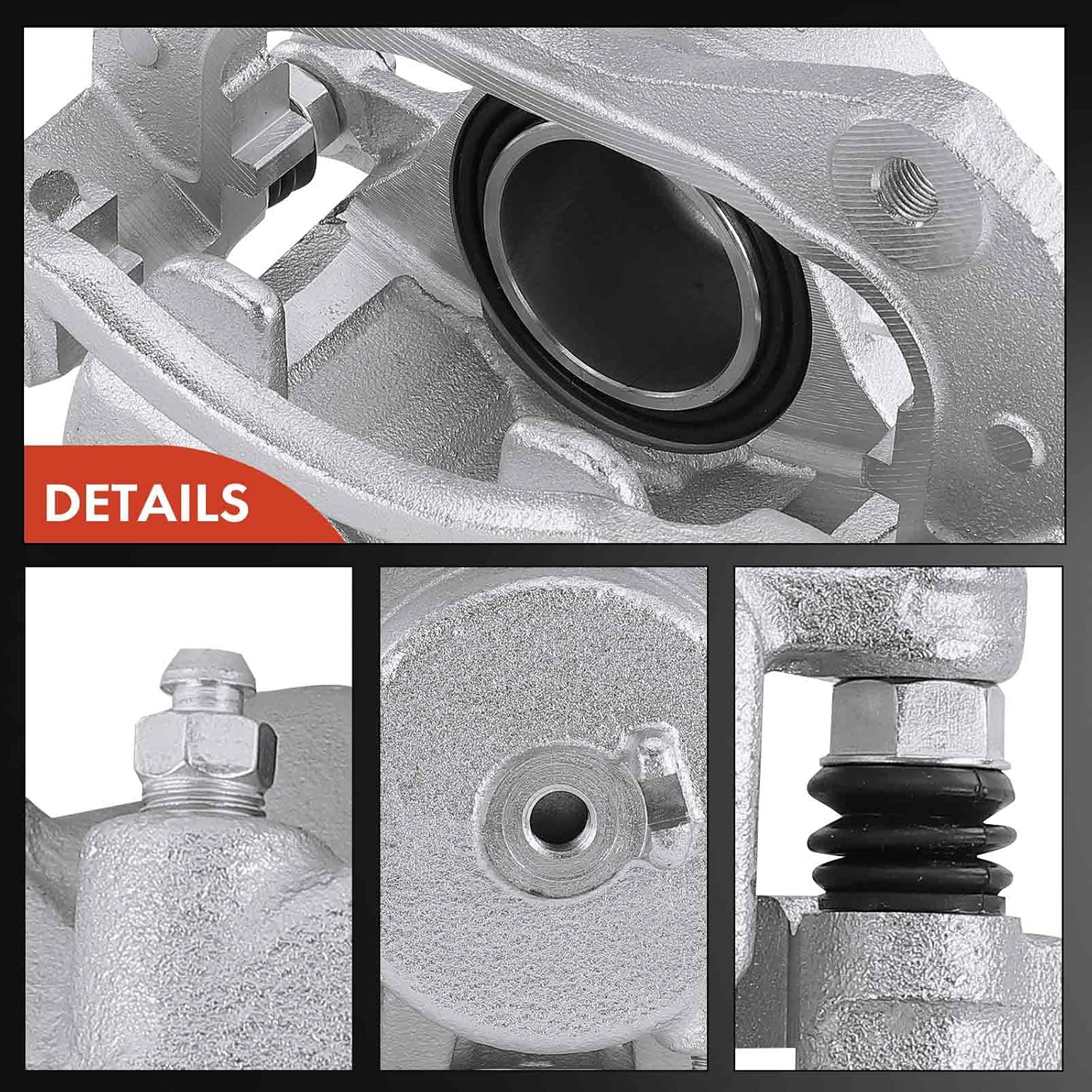 A-Premium Disc Brake Caliper Assembly with Bracket Compatible with Kia Sportage 2005-2010 & Hyundai Tucson 2005-2009 - Front Left Driver Side, Replace# 581802EA00, 581802EA10