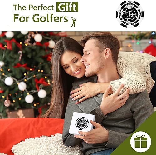 Miniatura 6 de Golf Green Reader, Golf Ball Marker with High Precision Green Reading Aid, Poker Chip Style Bubble Level - Golf Accessories for Men