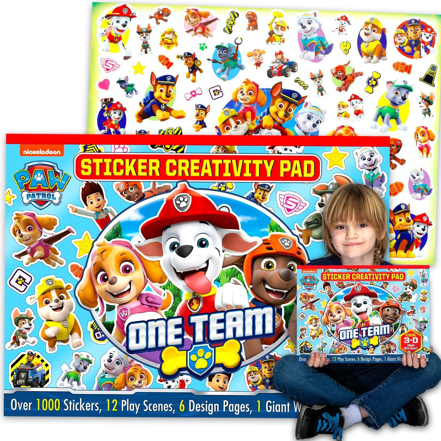 Paw Patrol Stickers Ultimate Activity Pad - 1000+ Sticker Book Bundle