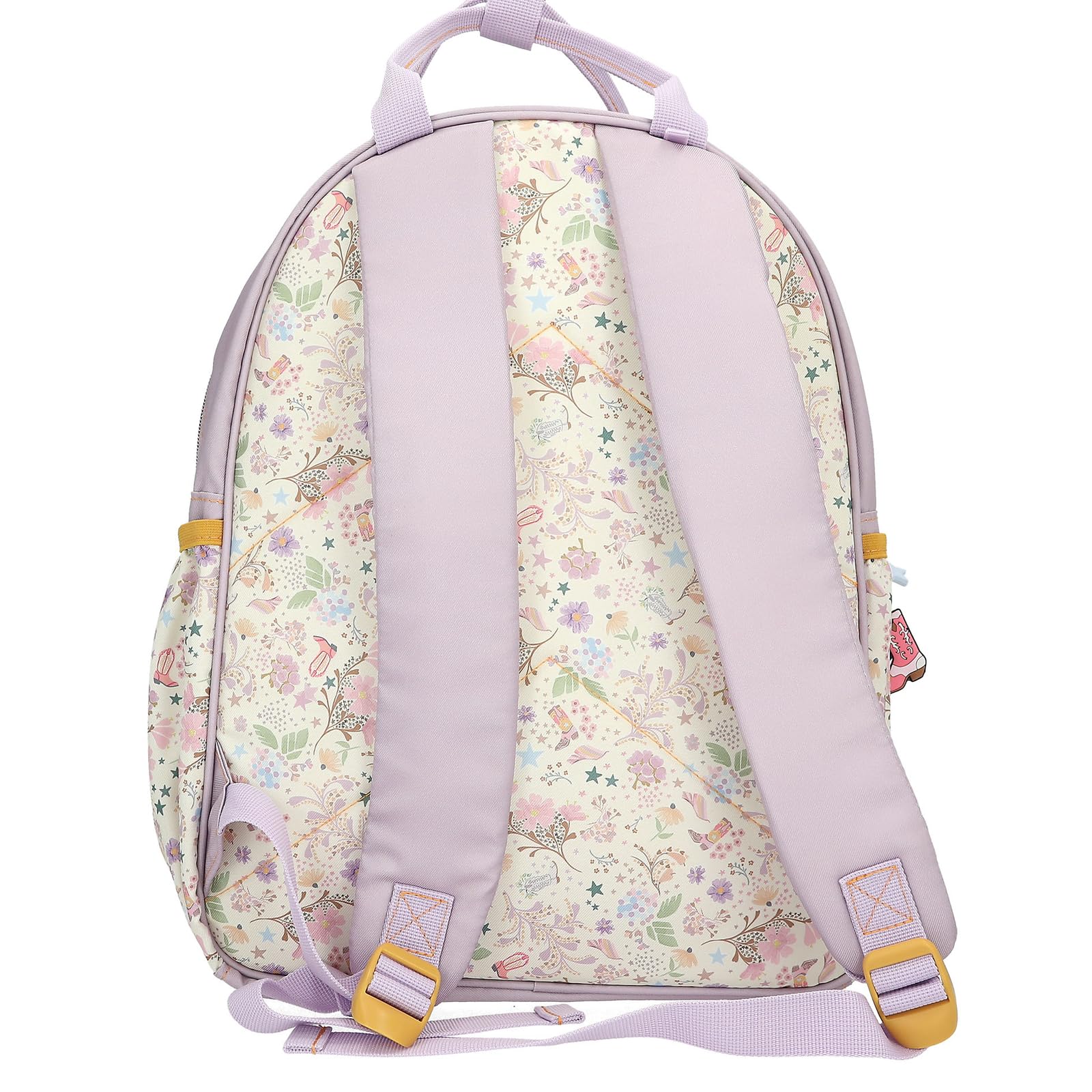 Depesche 13672 TOPModel Cowgirl - Rucksack in Lila und Creme, mit Model Motiv und Blumen-Muster, Tasche mit verstellbaren Trägern