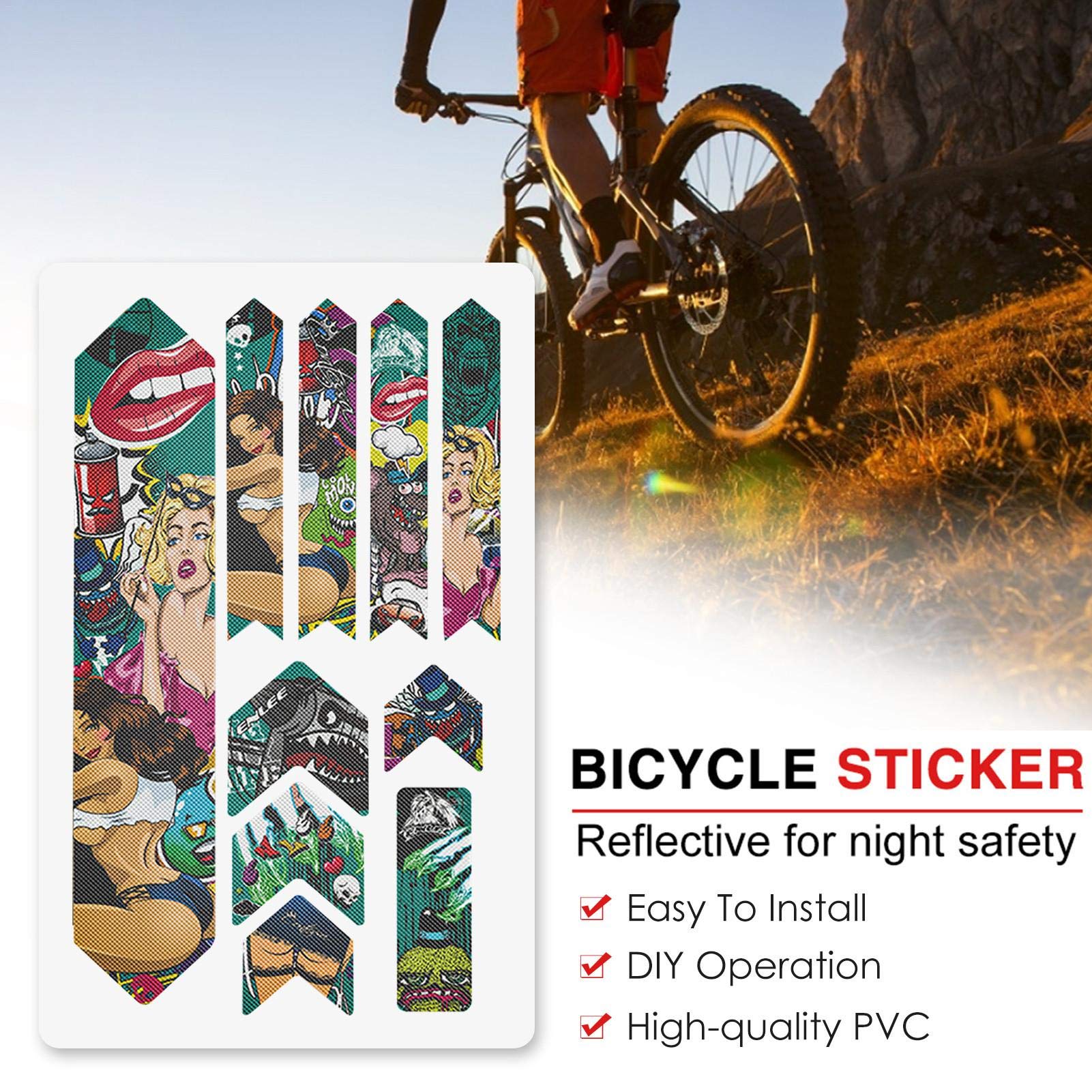 Adesivo per Mountain, AntiGraffio, Impermeabile, Rimovibile, Protezione Antiscivolo per Telaio per -T-B, , Mountain