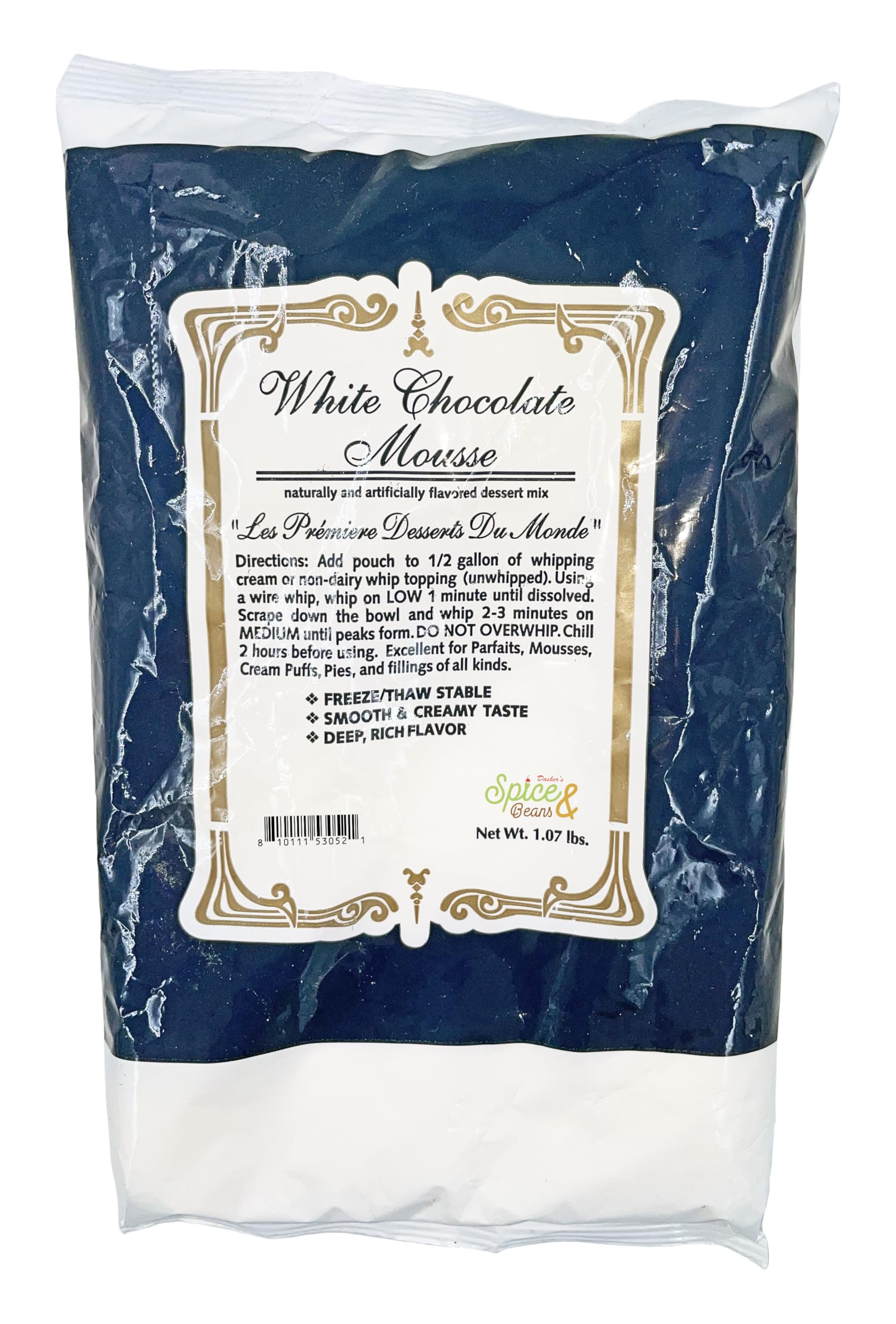 Amazon.com : White Chocolate Mousse Mix | Naturally & Artificially
