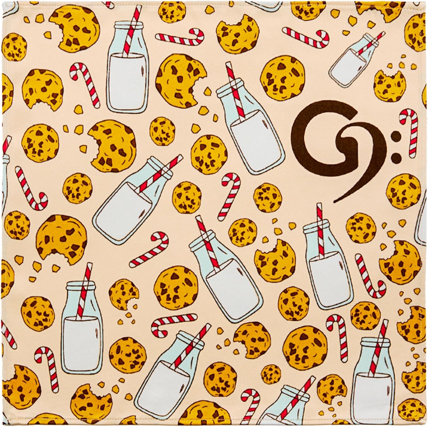 Silk C Flute Swab | 100% Pure Mulberry Silk | Safe & Gentle on Flutes | Non-Treated for Enhanced Absorption & Drying | Premium Stitching | 10”x10” (Cookies, 10"x10")