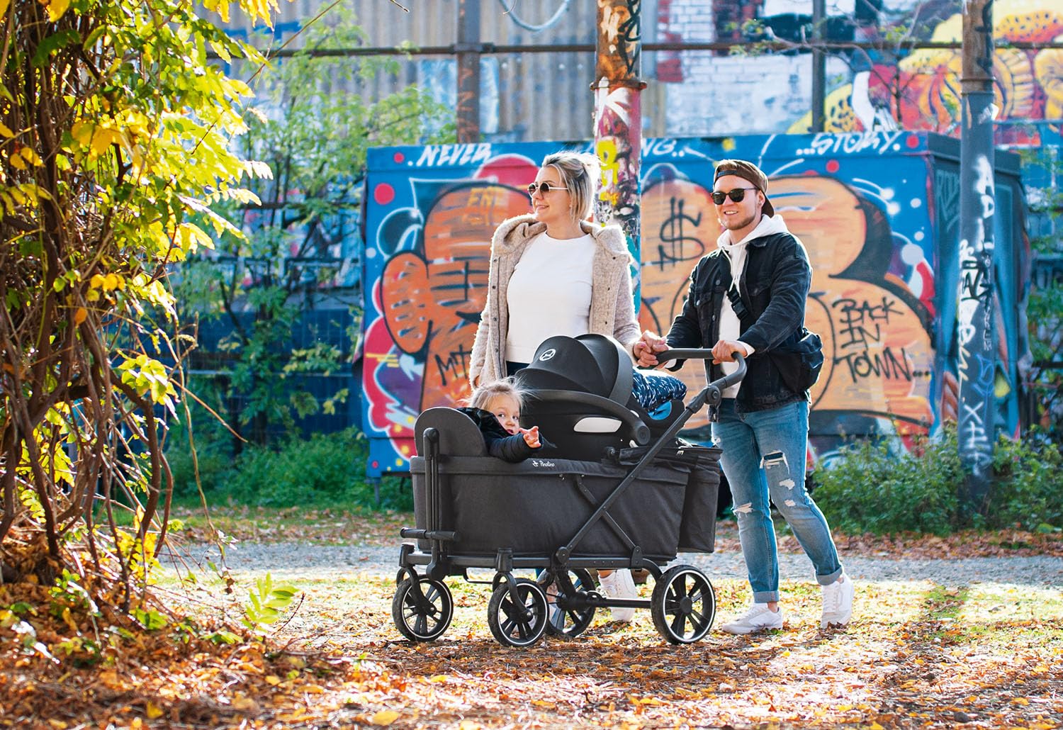 Pinolino für Klappbollerwagen 'Cruiser', 2-TLG., 238054, Schwarz, normal