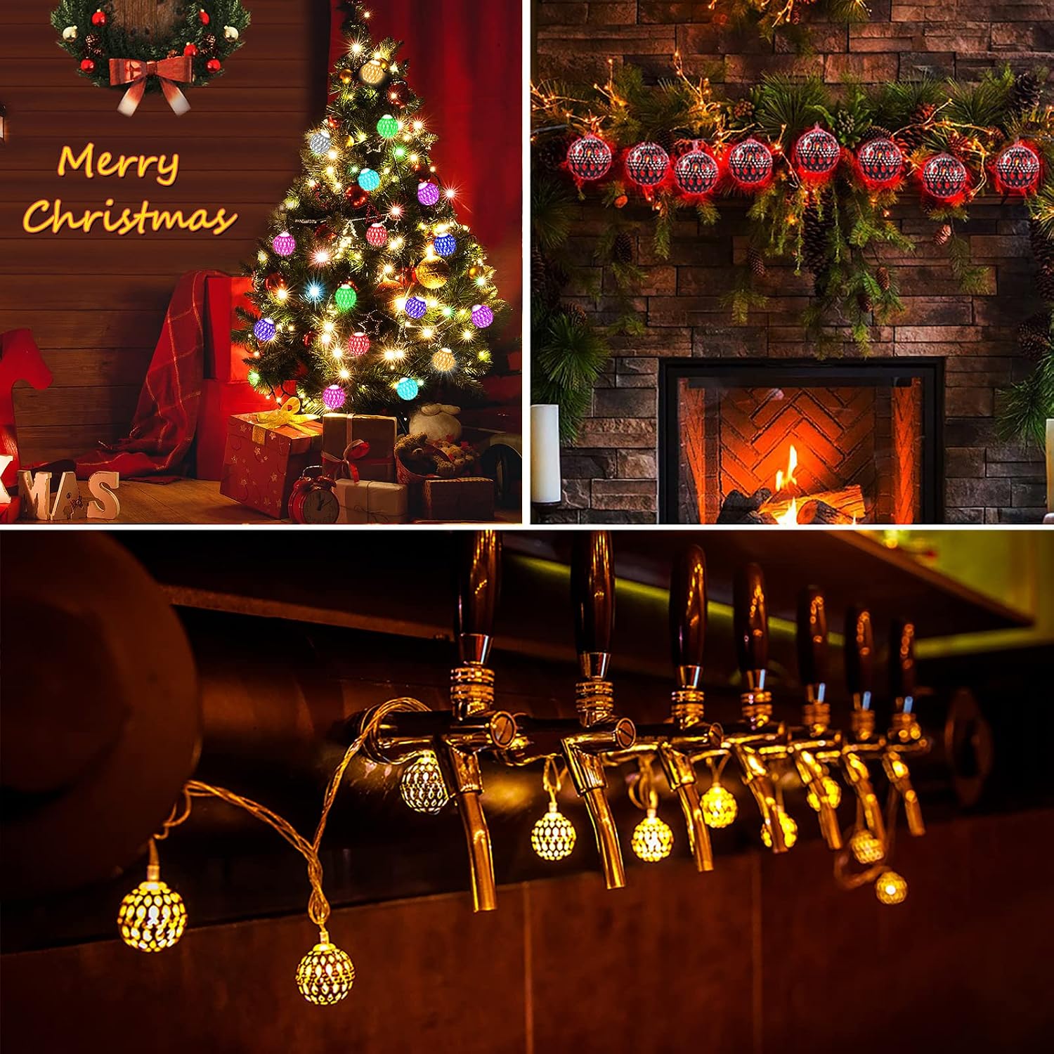 16 Colors Changing Globe String Lights for Diwali Decor, 13ft 40 Silver Metal Balls LED Fairy Lights with Remote Timer Moroccan Orb Decorative Diwali Lights for Room Party Wedding Christmas Boho Decor