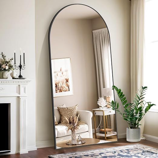 Specchio da parete, specchio da parete per bagno ad arco, specchio da bagno con cornice in metallo ad arco, specchio decorativo per il trucco in oro | Leroy Merlin