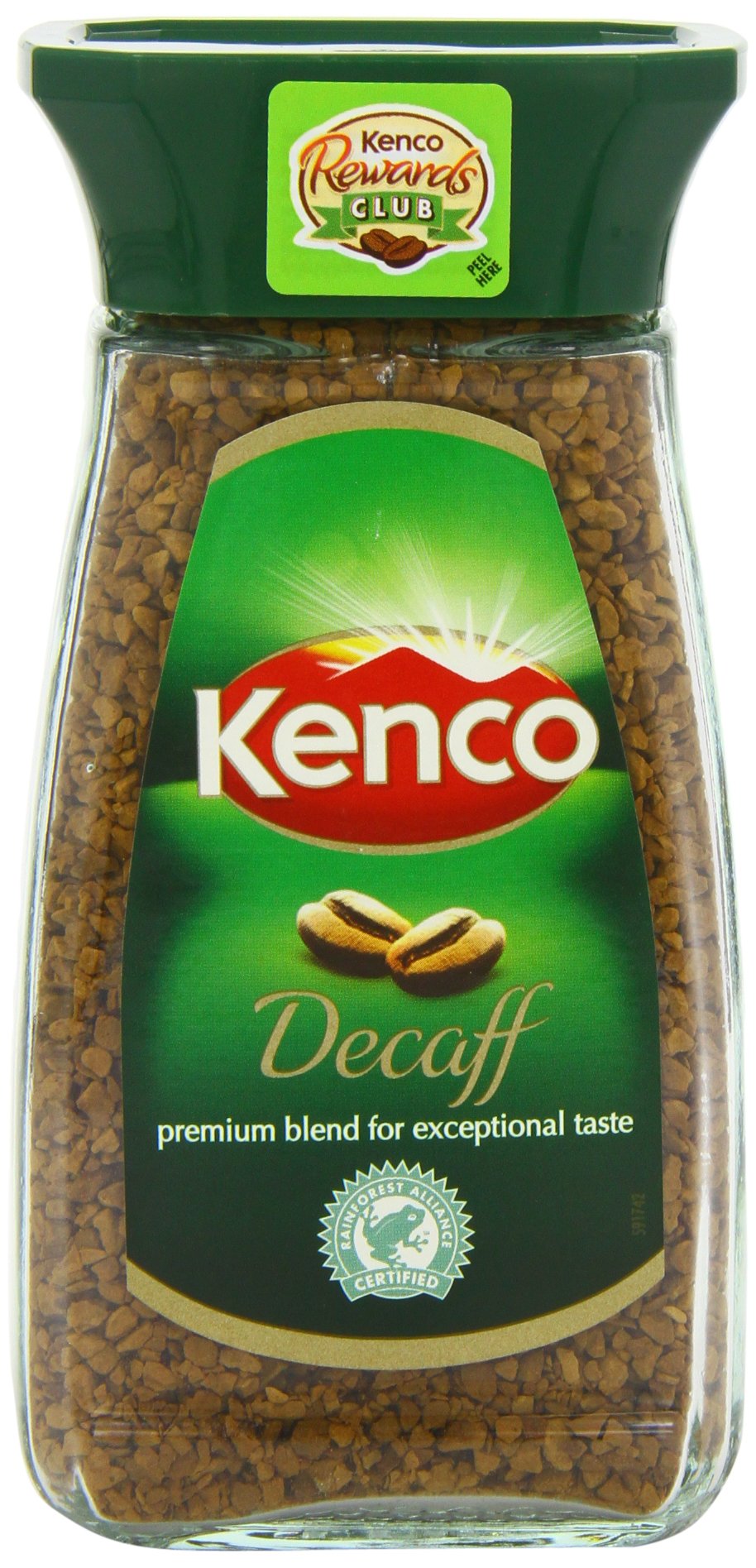 Kenco Freeze Dried Decaffeinated Coffee 100 g (Pack of 6)