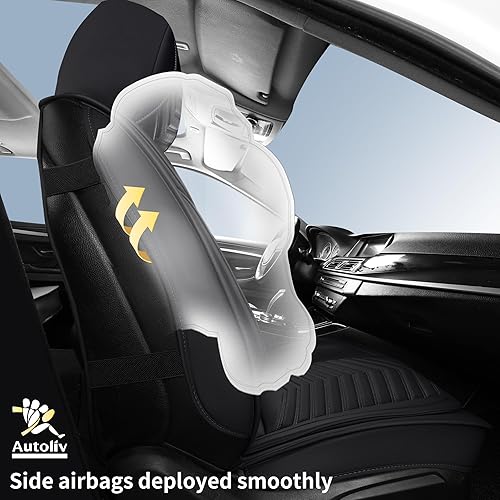 Miniatura 3 de Fundas de asiento de automóvil, transpirables e impermeables, de piel de napa, para autos, SUV, camiones, sedán, funda universal antideslizante para