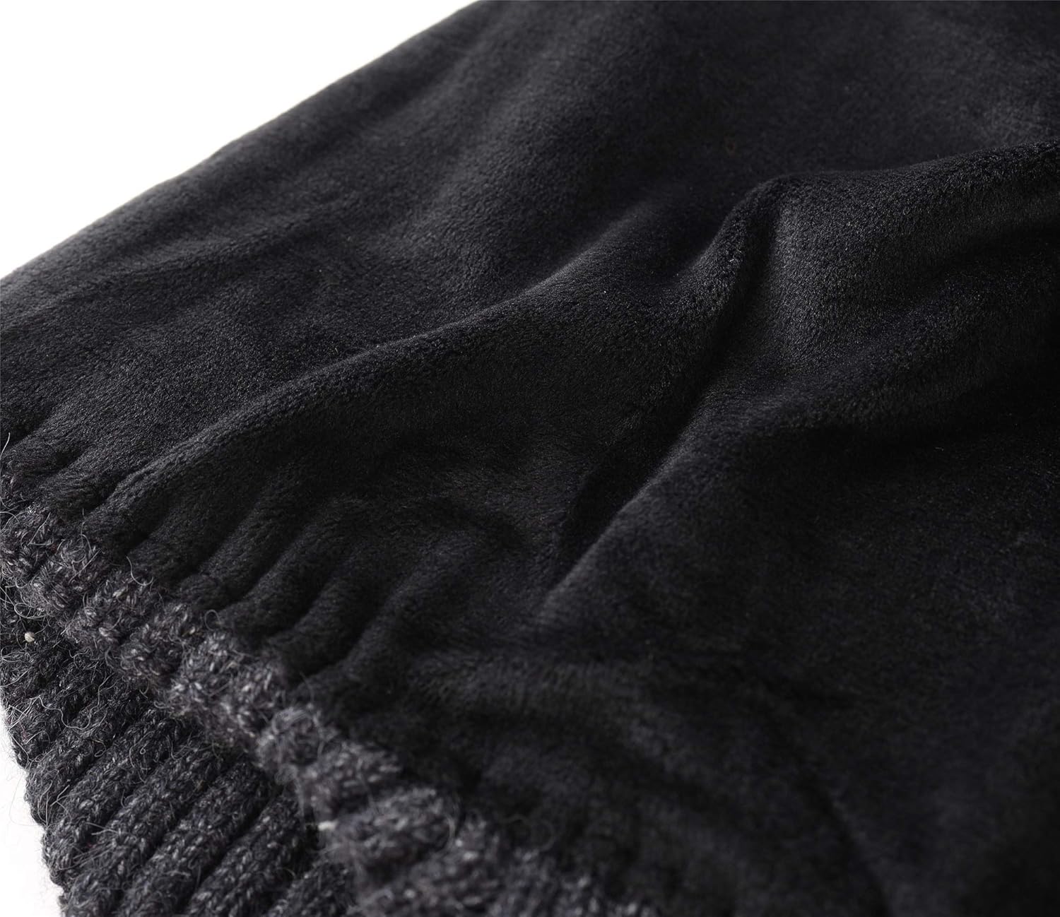 Connectyle Fleece Lined Beanie Hat for Men Women Warm Winter Hats with Earflaps Stretchy Ribbed Knit Skull Cap - Image 6