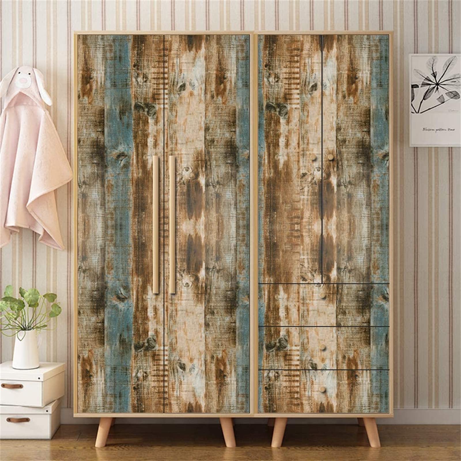 Countertop Peel And Stick Paper WESTICK Wood Peel And Stick Wallpaper Rustic Wood Contact Paper - View #5