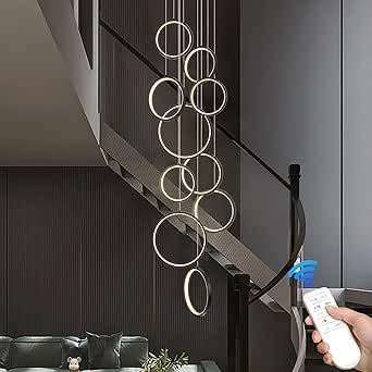 LED Chandelier New Modern High End Restaurant Pendant Lamp Ring - View #6