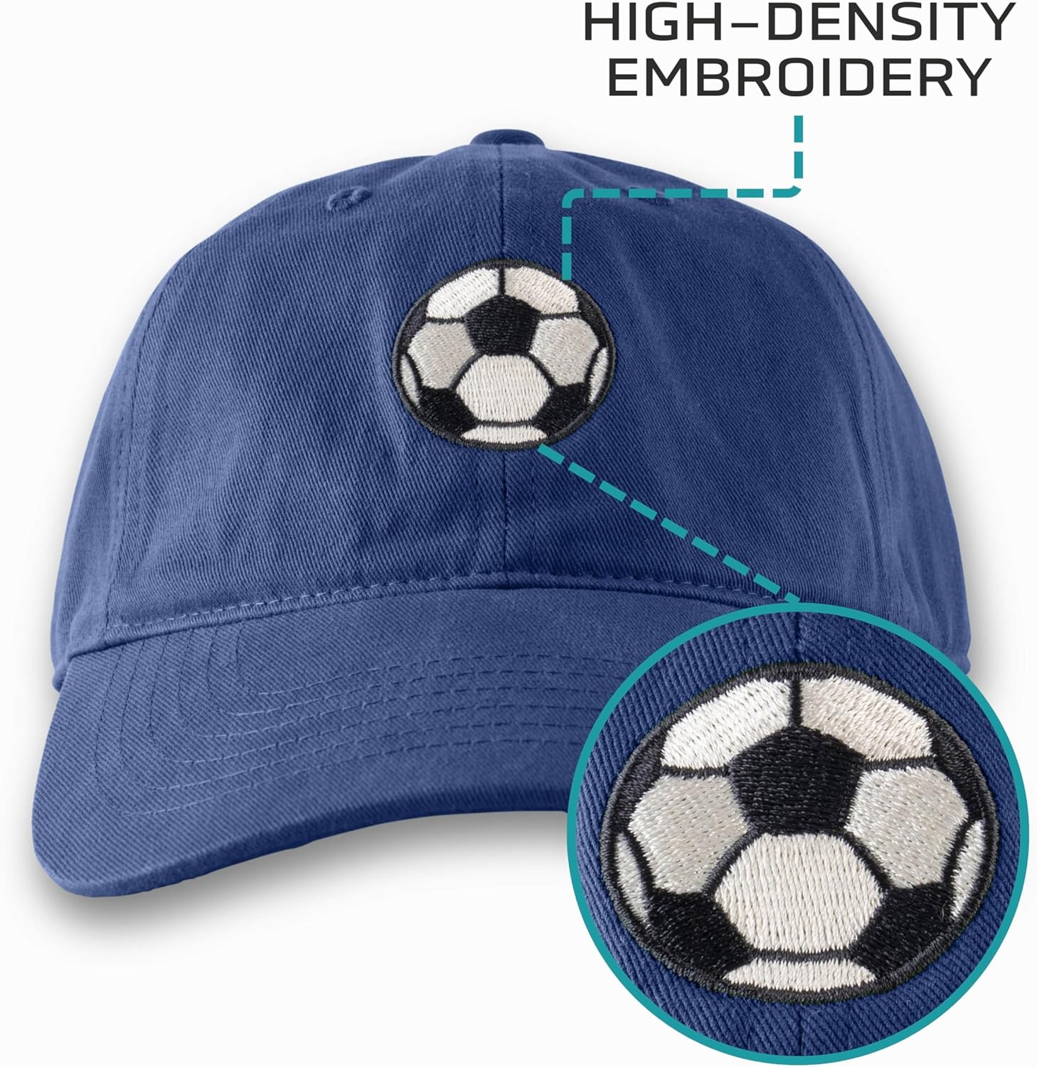 Classic Soccerball Cap, Adjustable, One Size Fits Most