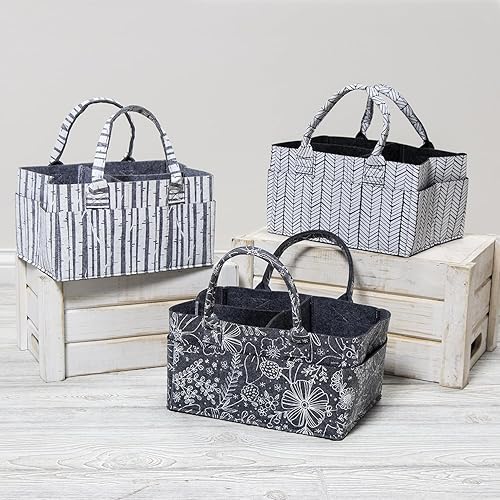 Miniatura 6 de Sammy & Lou Organizador de pañales  Bolsa plegable con asas  Organizador para pañales, toallitas y suministros para cambiadores de bebé  Papelera