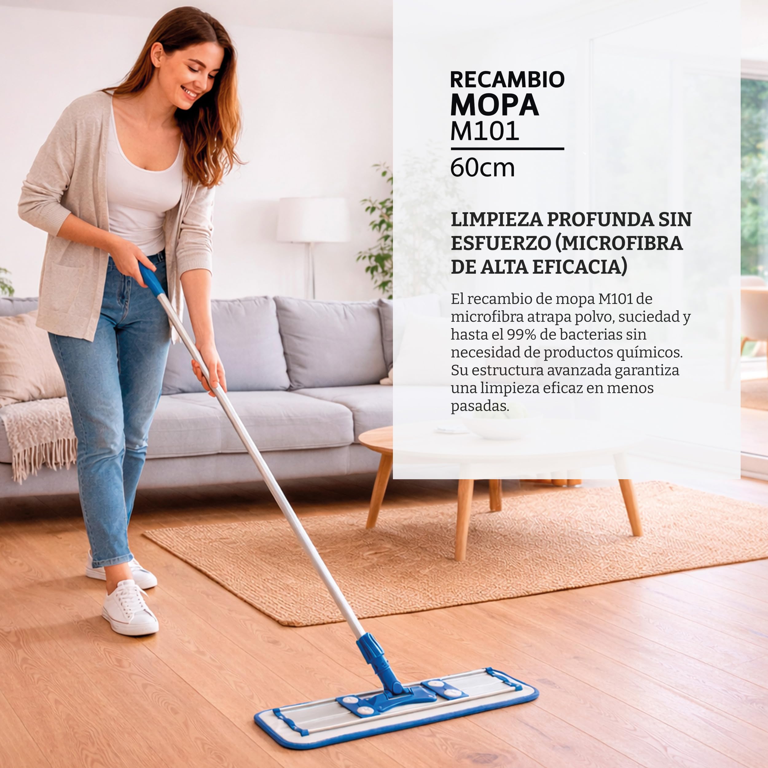 Pamex - Recambio Mopa M101 Azul -12 Unidades